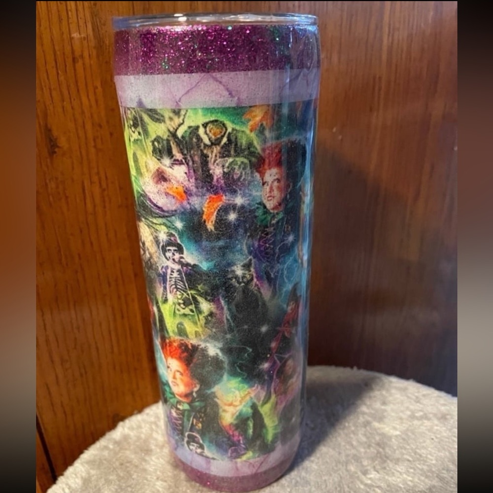 Handmade Disney Hocus Pocus Tumbler Cup
